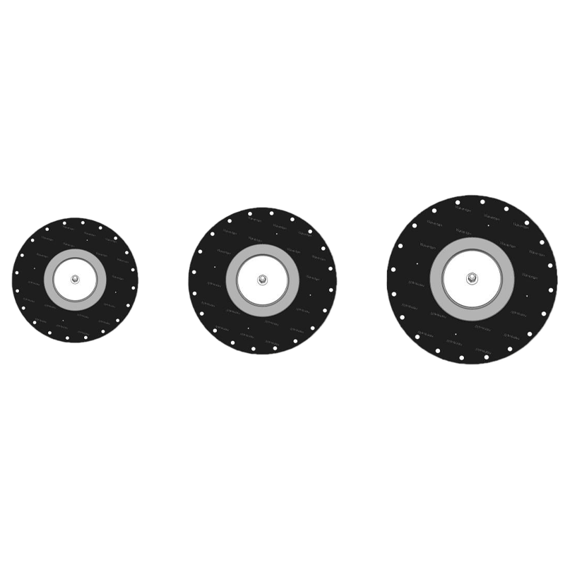 Special high-temperature diaphragm for ultra-low pressure rotary spray valve